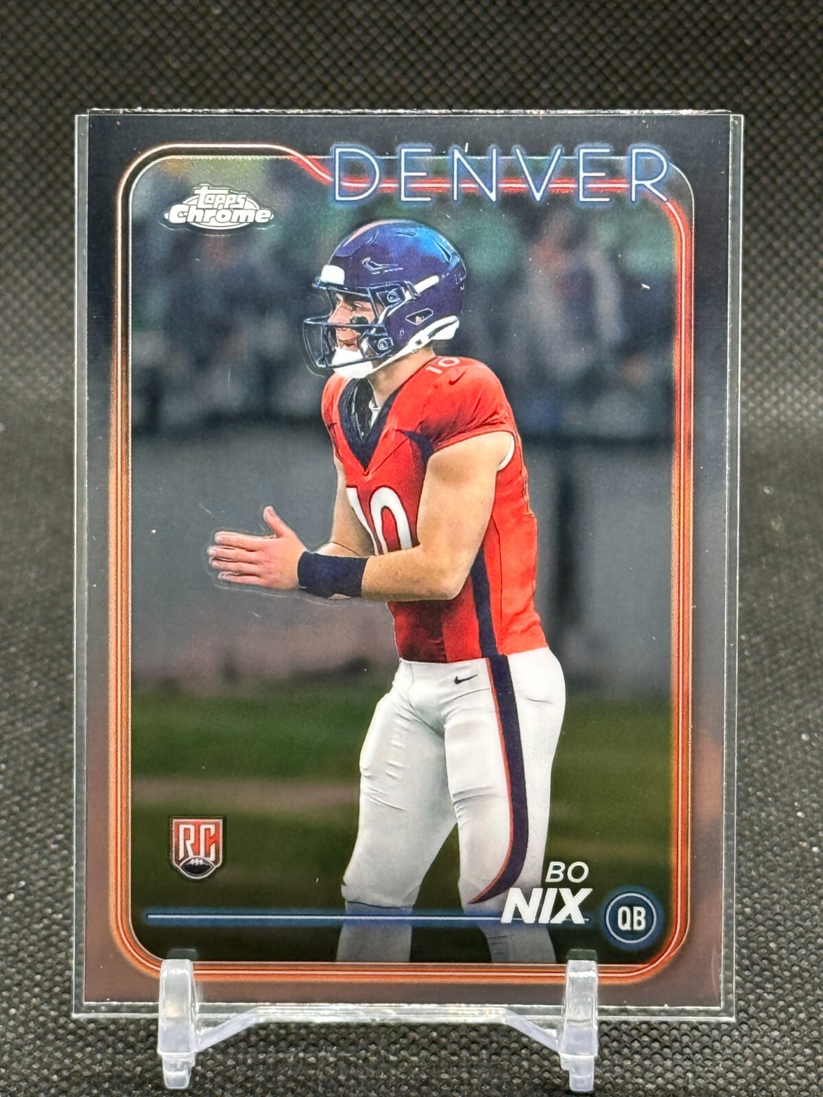 2024 Topps Chrome Bo Nix ROOKIE #206 - Denver Broncos