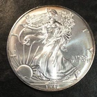 1997 Uncirculated American Silver Eagle US Mint Issue 1oz Pure Silver #o400