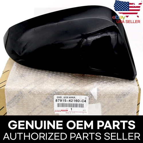 GENUINE Toyota 13-23 4Runner Right Passenger Mirror Cover Black 87915-42160-C4