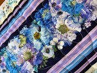 Handcrafted-Quilted Table Runner- Spring Has Arrived -Flowers Various Blues 2025 — photo 6