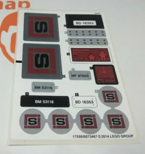 Lego 79116 Sticker Sheet Semi Big Rig Snow Teenage Mutant Ninja Turtles TMNT Min