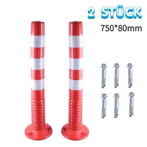 UvV Absperrpfosten Flexible Absperrpoller 100 Cm Orange 4x