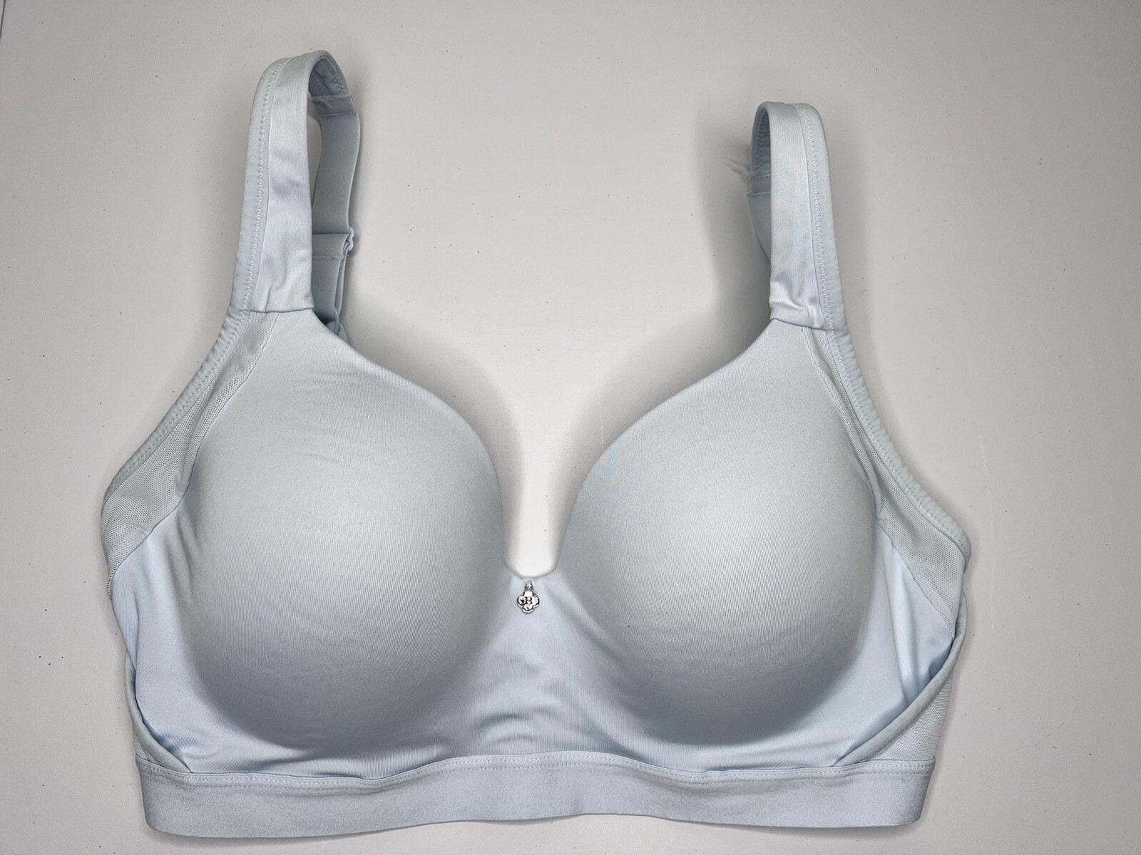 Breezies Natural Embrace Underwire Contour TShirt Bra Cloud Light Blue 34D QVC-image