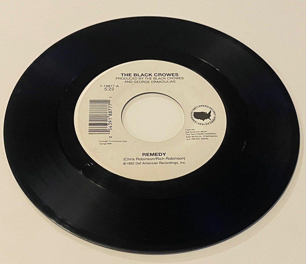 1992 The Black Crowed 45 - Remedy, VG++ | eBay