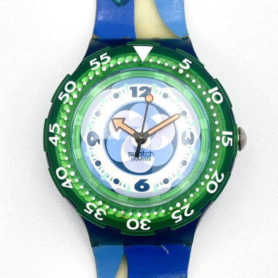 SWATCH SCUBA 200 PACKFIC BEACH [ BRAND NEW ] SDN110 Vintage Replaced Battery
