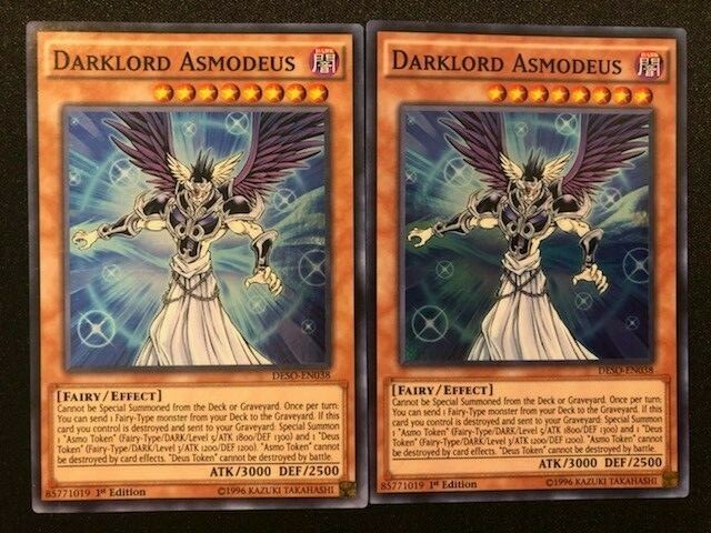 YUGIOH DARKLORD DECK- IXCHEL- NASTEN- MORNINGSTAR- ZERATO- ARCHLORD NEAR  MINT