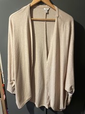 M&Co beige open front cardigan size L (oversize)