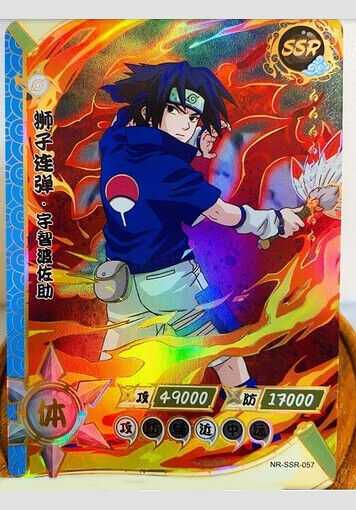 Sasuke Uchiha SSR - Naruto Trading Card Game TCG CCG - Mint SSR #57