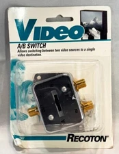 Recoton A / B Switch Video Connects two video sources TV satellite V307 NEW