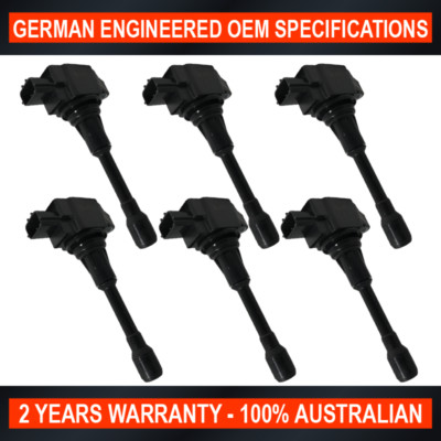 6 x Ignition Coils & NGK Iridium Spark Plugs for Nissan 370Z Z34 2009 on VQ37VHR 3.7 6 x Ignition Coils & NGK Iridium Spark Plugs for Nissan 370Z Z34 2009 on VQ37VHR 3.7