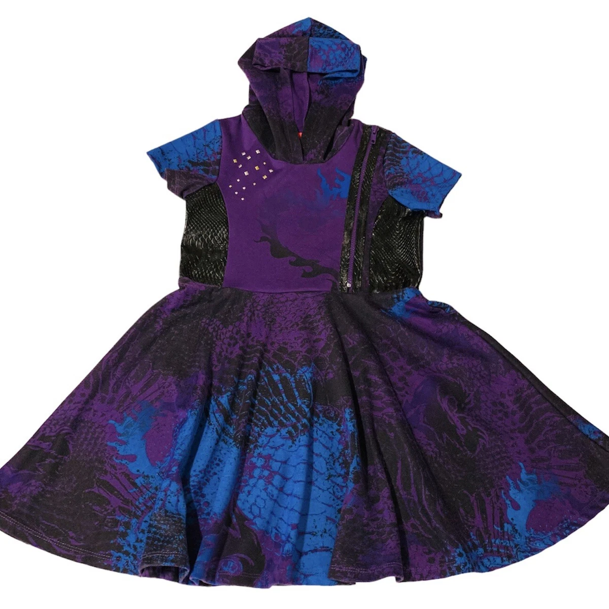 Descendants 3 Dragon Queen Mal Purple Dress Disney Gown Cosplay