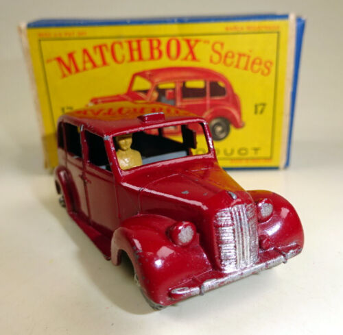 Matchbox RW 17C Austin Taxi granate d'graue Bpl. ruedas grises en caja "D" - Imagen 5 de 11