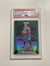 Willy Hernangomez Signed Panini Green Prizm Card PSA/DNA Knicks Spain Barcelona
