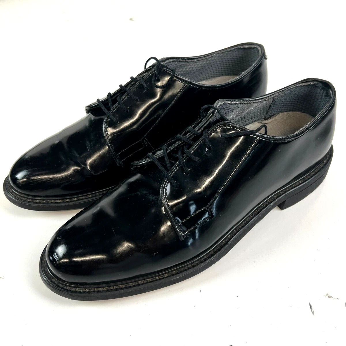 Bates High Gloss Duty Oxford Military Dress Shoes Vibram Sole