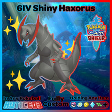 HAXORUS ✨ Ultra SHINY 6IV ✨ Pokemon SWORD and SHIELD lv100 EVs +MasterBall