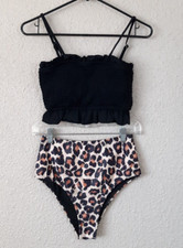 Womens 2 Piece Swimsuit With Lining Size Small New 1C6270