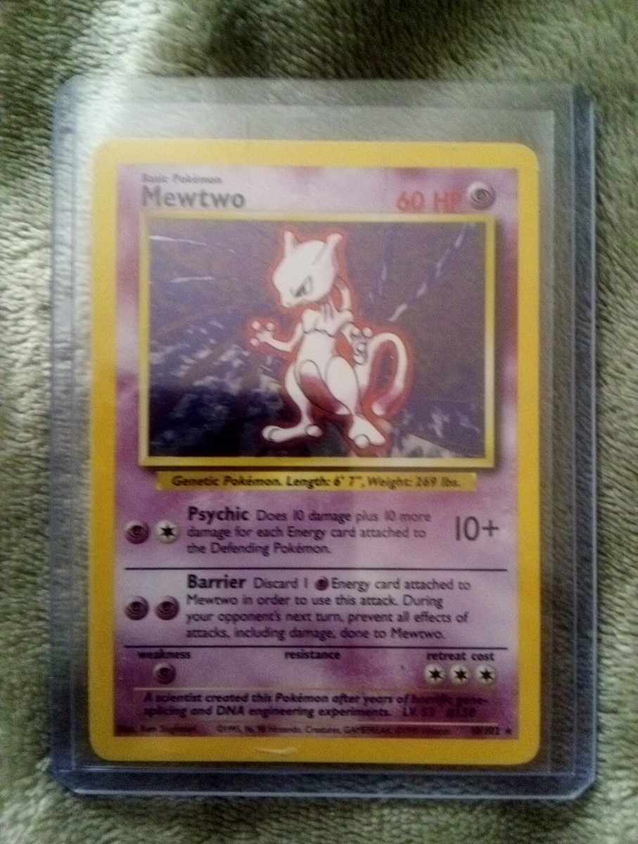POKEMON MEWTWO HOLO RARE 10/102