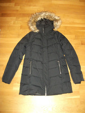 Mountain Warehouse Size 10 Black Isla Ll Long Down Jacket Hood Worn Once Vgc