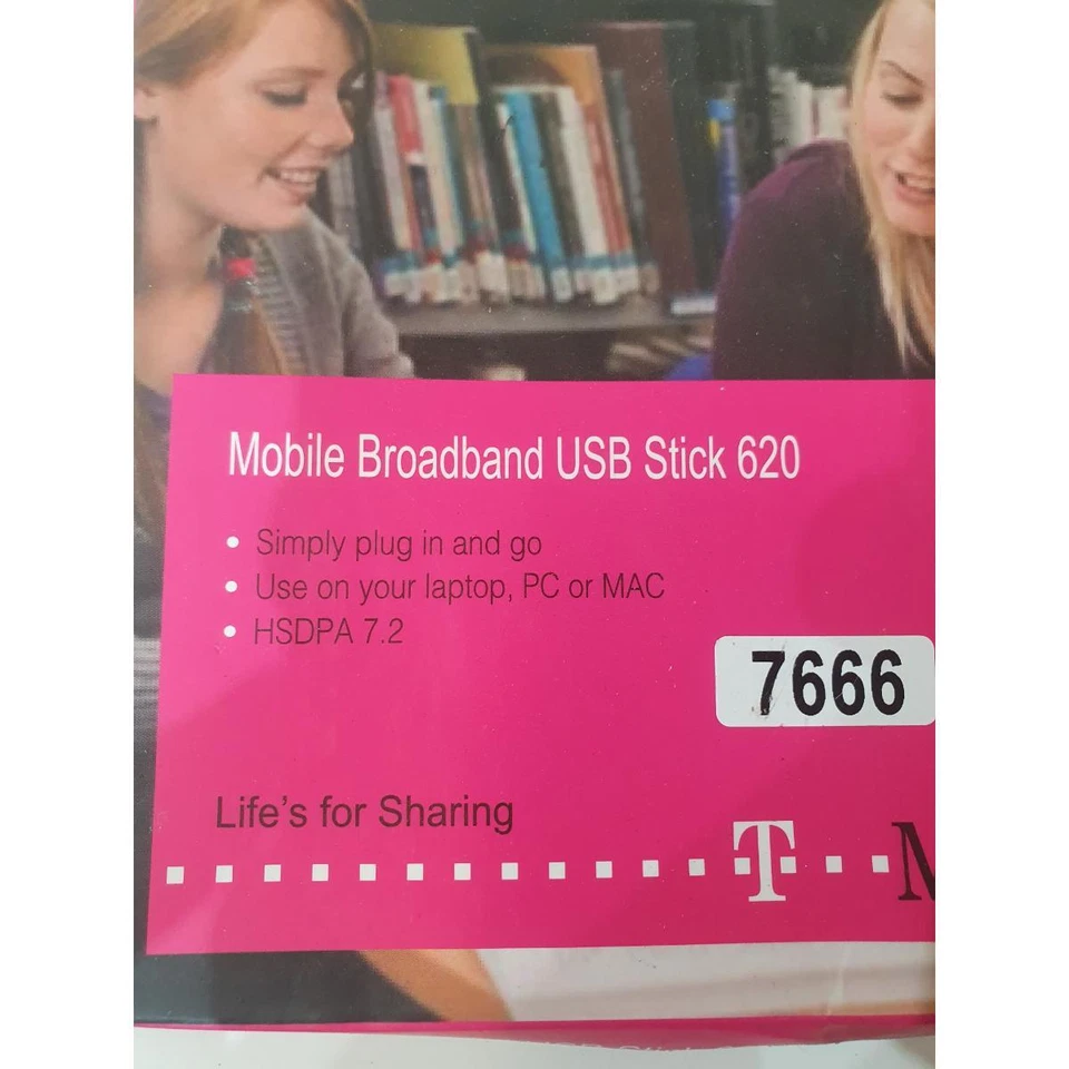 ZTE MF637 Black Portable HSDPA 7.2Mbps (T-Mobile) Mobile Broadband USB Modem - Image 3 of 4