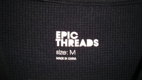 Epic Threads Black & Gray Waffle Thermal Long Sleeve Shirt Lot Boys Medium 10/12 - Picture 6 of 16