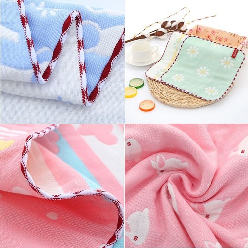 Feeding Burp Cloths Baby Face Towel Square Shaped Baby Bath Towel - Picture 5 of 20