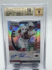 2020 Prizm DP James Robinson Rookie Auto Hyper Prizm #238 BGS 10 /75