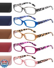 JOLISU 5-Pack Reading Glasses for Women - Readers for Women, Spring Hinges, S