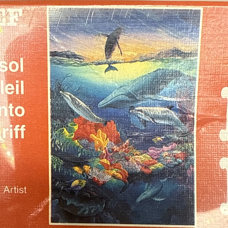 F.X. Rompecabezas Schmid Sunset Reef 1500 piezas 33,5 x 21,5 pulgadas escena marina del océano Foto 3 de 4