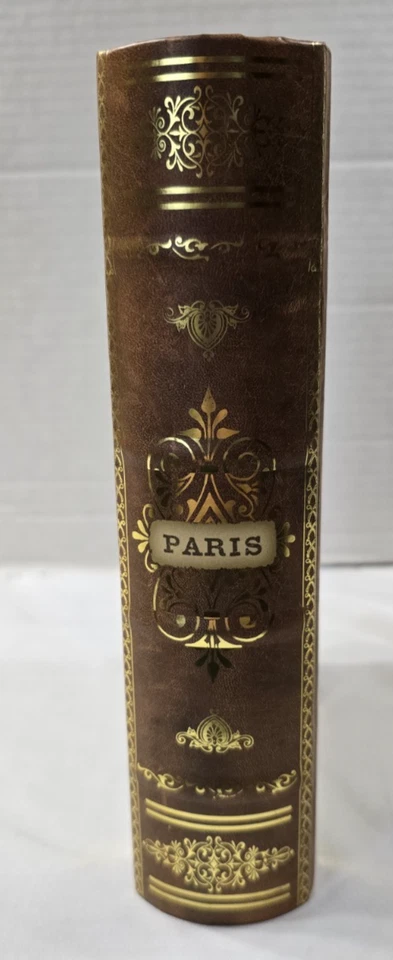 Caja de libros de imitación Torre Eiffel de París almacenamiento "tarjeta postal/sellos" - estudio perforador ~ 8,5x6 Foto 4 de 4