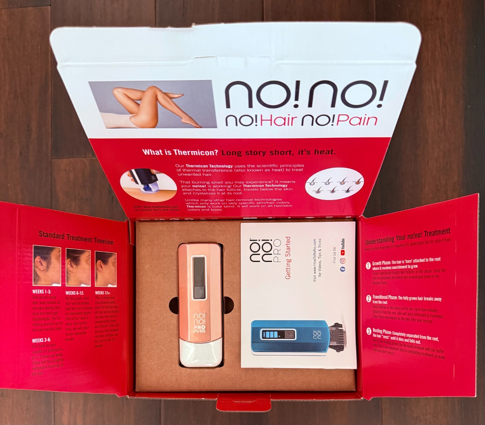 No!No! Pro Deluxe Hair Removal System No No  Pro PINK - 1 Year Warranty - BNIB!