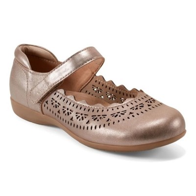 Earth Brady Round Toe Adjustable Strap Casual - Cushioned A Pewter - 10 Narrow