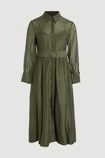 Karen Millen Midi Dress Womens Relaxed Luxe Dresses