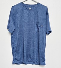 Vuori Mens Crewneck Sz XL Heathered Blue Short Sleeve Top