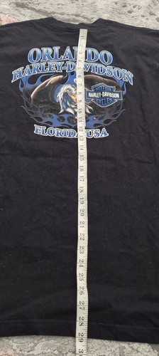 Harley Davidson Orlando Florida T-Shirt Herren Schwarz Front/Back Grafik Biker L " - Bild 8 von 8