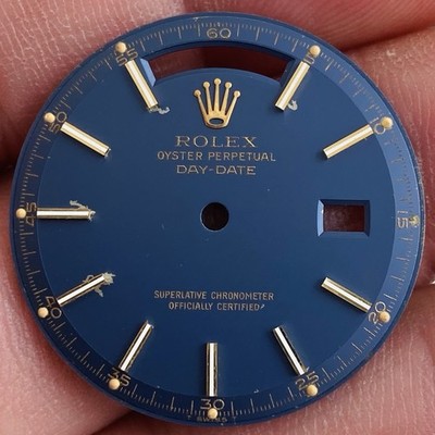 Rolex Pie Pan blaues Zifferblatt für Day-Date 36mm Modell Ref 1802 | 1803 | 1804 | 1807