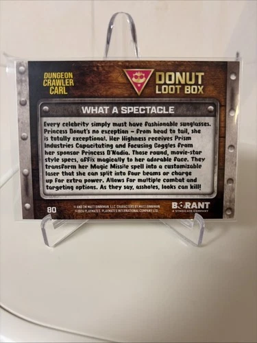 Borant Dungeon Crawler Carl Donut Loot Box #80 Emerald Green Variant Card image 2