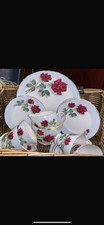 Set da tè vintage 17 pezzi Royal Standard rose famose in tutto il mondo Harry Wheatcroft tazze ecc