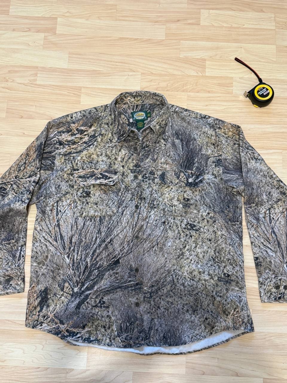 Cabela's hunting Mossy Oak Brush Button up long sleeve Shirt mens XL regular
