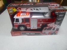 Sunny Days Entertainment Maxx Action 12’’ Large Fire Truck – Lights and Sounds