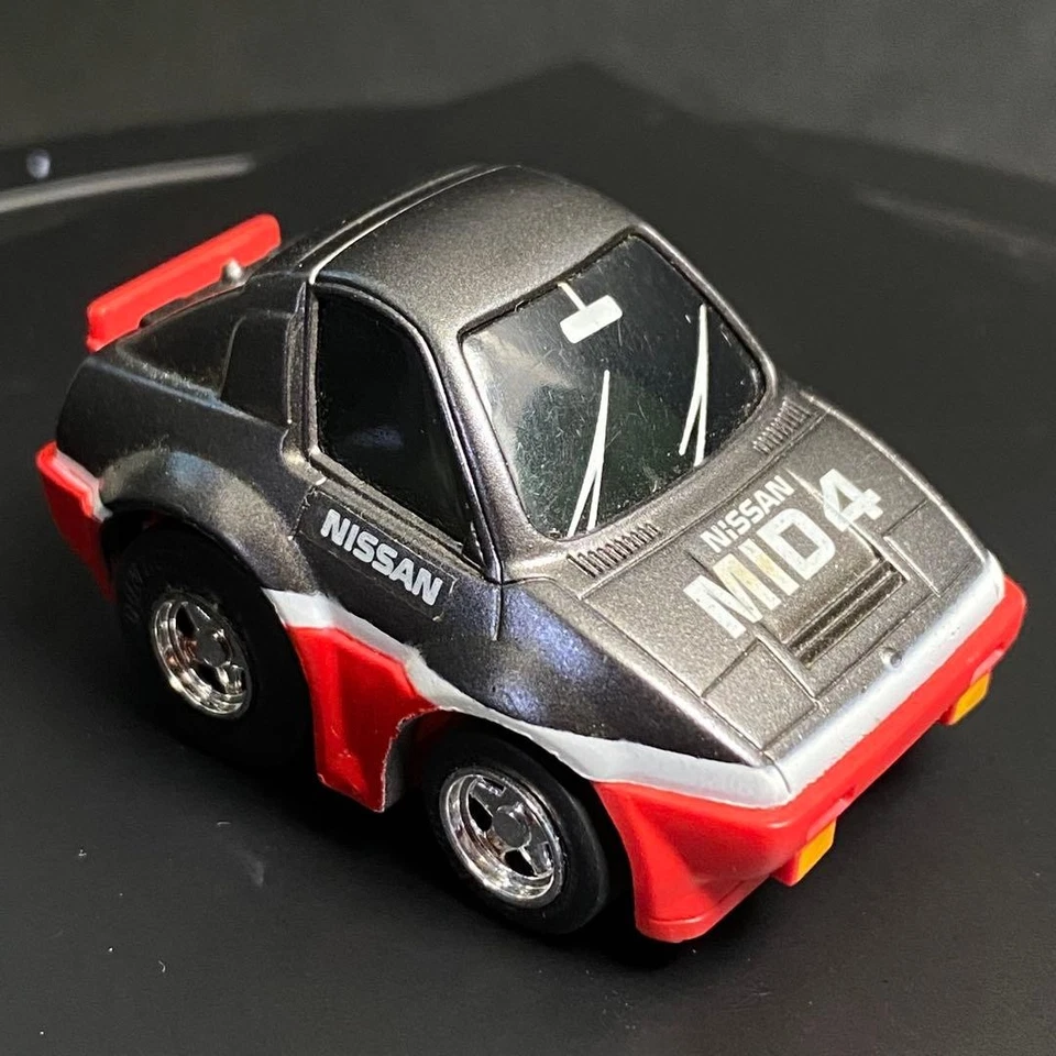 Takara ChoroQ Hg No.007 Nissan Mid4 Gunmetal/Rojo Hecho en Macao Foto 2 de 4