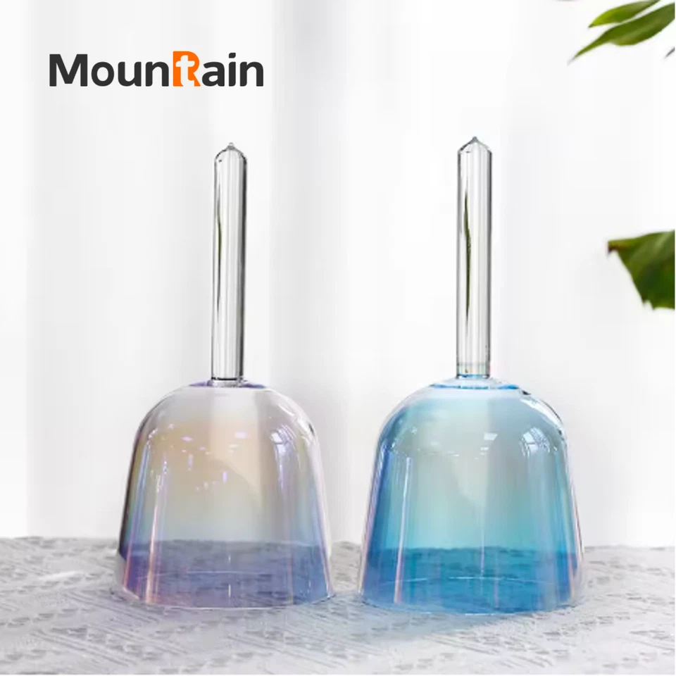 Handheld Crystal Singing Bowl Colored Crystal Sound Bowl Professional Meditation - Image 3 of 4