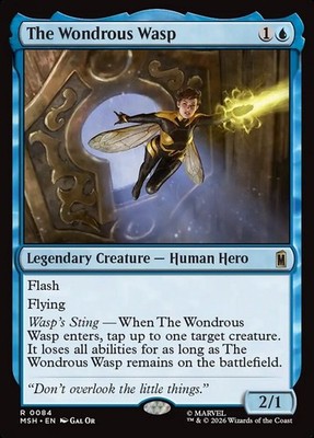 MTG Magic MSH Marvel Super Heroes - 1x EN NM 0084 R The Wondrous Wasp