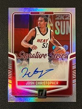 Josh Christopher 2024-25 Donruss Auto Signature Series Foil Heat