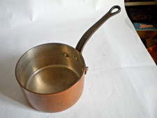 Vintage French Copper pan 16.5cms 1.9 kgs 3mm Professional Kitchen steel lining