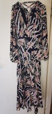 elegantes langes festliches Damenkleid mit Fl...