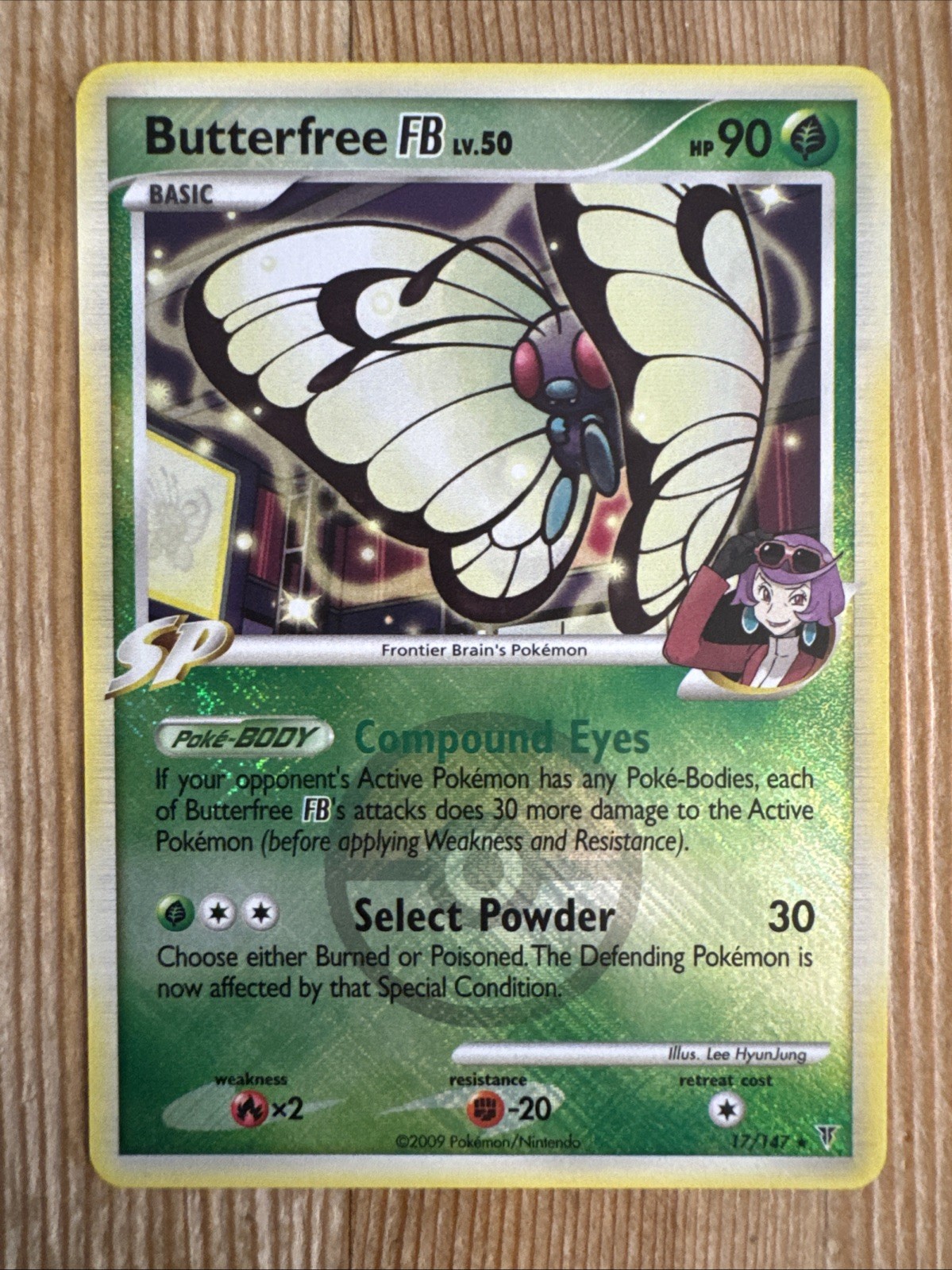 Butterfree FB - 17/147 - Pokemon Supreme Victors Holo Card League Promo NM
