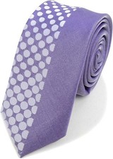 Men  s Purple Slim Tie   Elegant 2.25" Microfiber Woven Necktie for Men