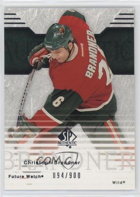 2003-04 SP Authentic Future Watch /900 Christoph Brandner #96 Rookie RC 3y4