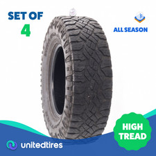 Set Of 4 Used Lt 28575r18 Goodyear Wrangler Duratrac 129126q - 10-10.532 Set Of 4 Used Lt 28575r18 Goodyear Wrangler Duratrac 129126q - 10-10.532