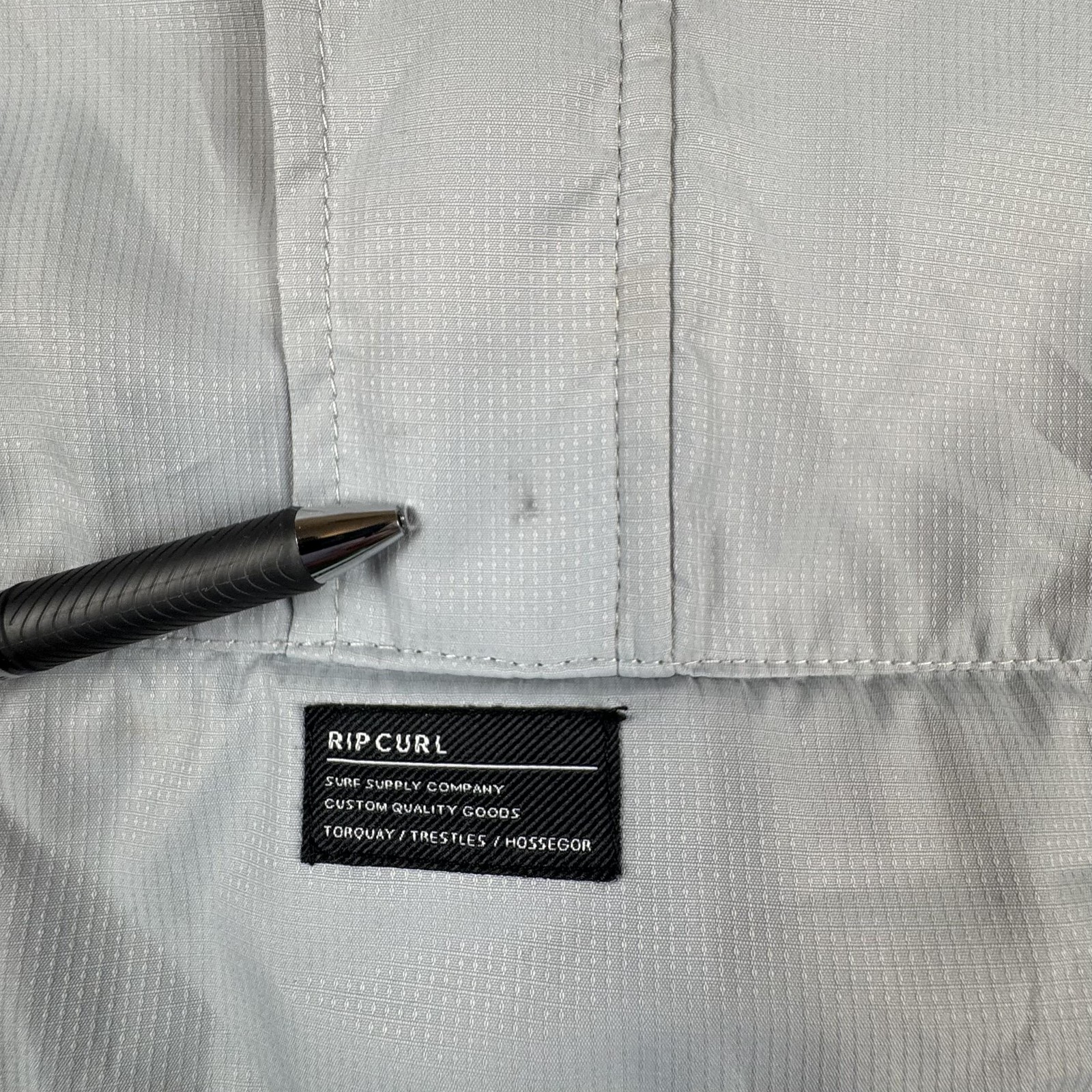 Rip Curl Jacket Mens Large Gray Anorak Pullover H… - image 4